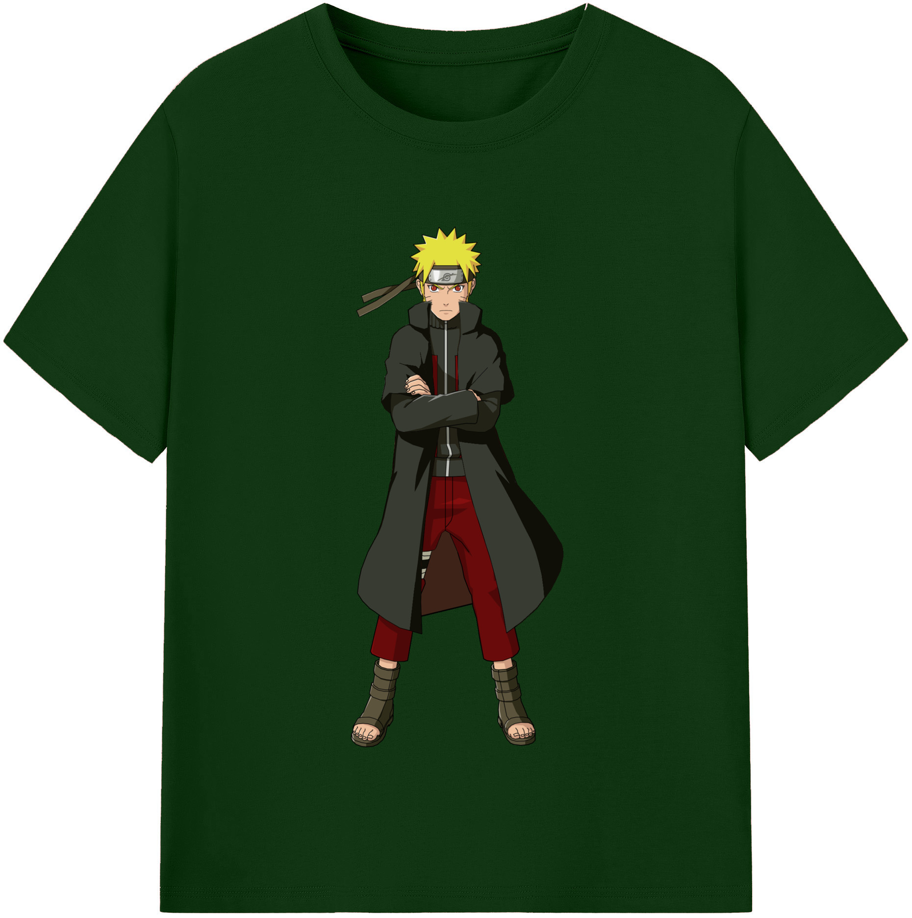 （画像用） NARUTO -ナルト- うずまき ナルト Uzumaki Naruto 綿100％半袖Tシャツ（フロントプリント）